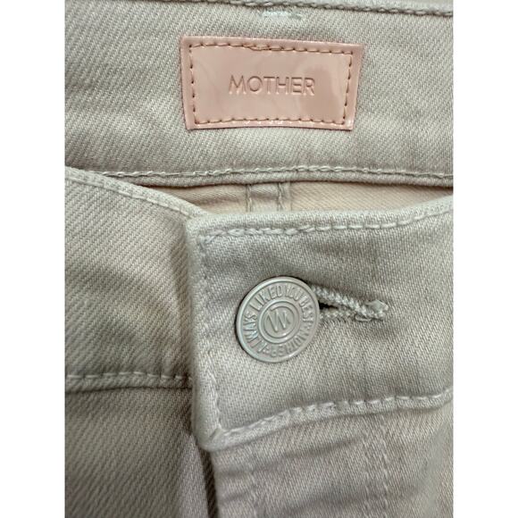 Mother The Dazzler Hover Jeans 27 Date Night Pastel Pink Peach High Rise - Picture 9 of 12